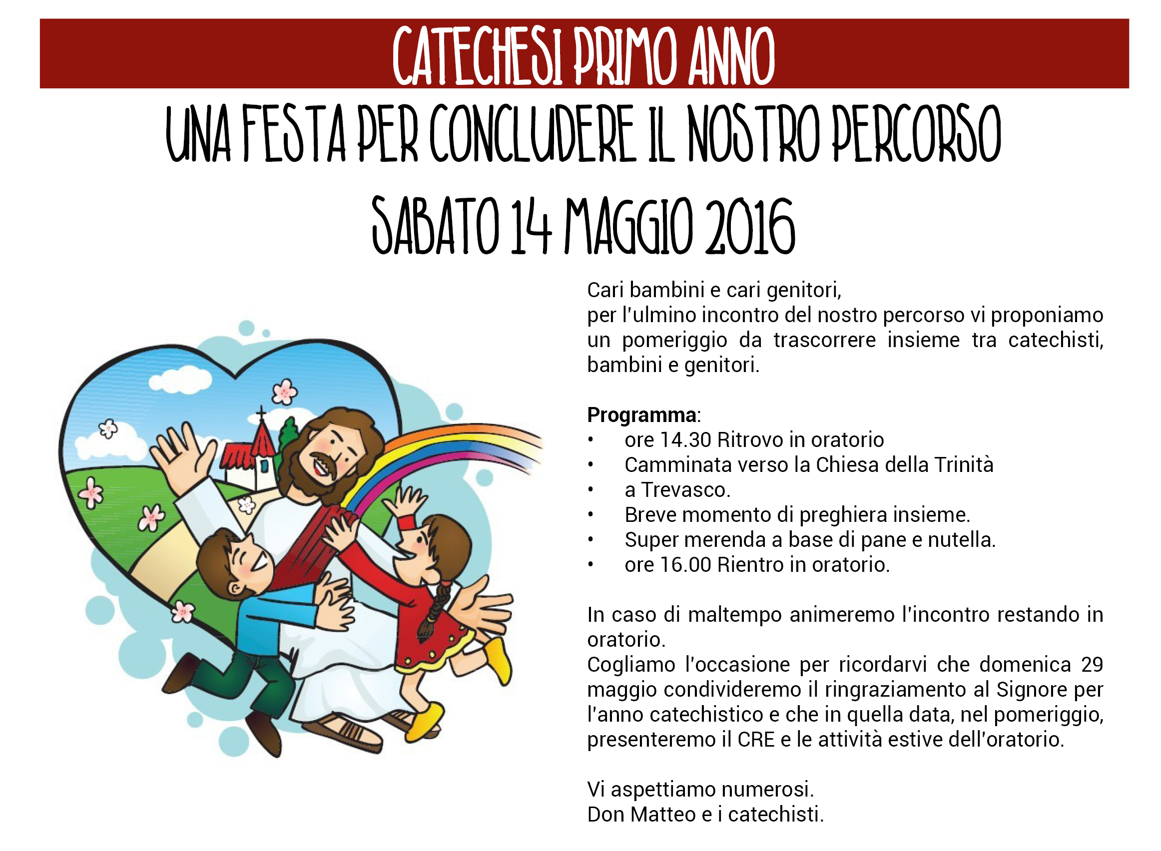 Dedica Dei Genitori Per Inizio Catechismo